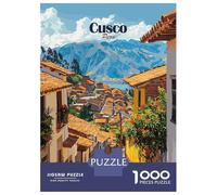 Rompecabezas De 1000 Piezas para Adolescentes Cusco, Peru Cityscape Rompecabezas para Adolescentes Juego Práctico para Mejorar La Memoria Regalos Y Cumpleaños Únicos 38x26cm/1000pcs
