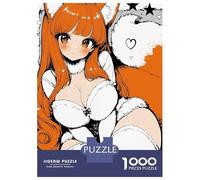 Rompecabezas De 1000 Piezas para Adolescentes Cute Anime Fox Girl Illustration Rompecabezas para Adultos Juegos Familiares Regalos para Mujeres Cumpleaños 52x38cm/1000pcs