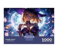 Rompecabezas De 1000 Piezas para Adolescentes Cute Anime Witch Rompecabezas para Adultos Juegos De Relajación Desafío Difícil Desafío Educativo 38x26cm/1000pcs