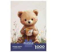 Rompecabezas De 1000 Piezas para Adolescentes Cute Bear with Honey Rompecabezas para Adolescentes Juguetes Antiestrés Difícil Gran Regalo para Jugar 52x38cm/1000pcs