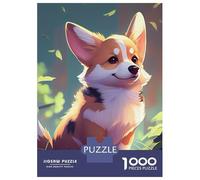 Rompecabezas De 1000 Piezas para Adolescentes Cute Corgi Dog Animal Rompecabezas para Adultos Juegos Relajantes Vacaciones En Casa Matar El Tiempo Desafiante De Completar 52x38cm/1000pcs