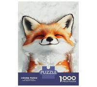 Rompecabezas De 1000 Piezas para Adolescentes Cute Fox in Snow Rompecabezas Juegos De Relajación Análisis Y Lógica Desafío Educativo 70x50cm/1000pcs
