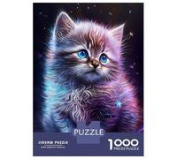 Rompecabezas De 1000 Piezas para Adolescentes Cute Galaxy Kitten Rompecabezas Juegos Divertidos Regalos para Mujeres Cumpleaños Y Navidad 52x38cm/1000pcs
