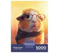 Rompecabezas De 1000 Piezas para Adolescentes Cute Guinea Pig Read Rompecabezas para Adultos Juego Práctico Decoración del Hogar Cumpleaños Y Navidad 38x26cm/1000pcs