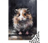 Rompecabezas De 1000 Piezas para Adolescentes Cute Hamster Pet Rompecabezas para Adultos Juguetes Antiestrés Mejora La Memoria Gran Regalo para Jugar 70x50cm/1000pcs