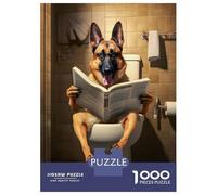 Rompecabezas De 1000 Piezas para Adolescentes Cute Labrador Dog in Toile Rompecabezas Juegos Relajantes Análisis Y Lógica Reducción del Estrés Regalos 52x38cm/1000pcs