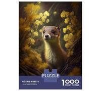 Rompecabezas De 1000 Piezas para Adolescentes Cute Little Weasel Rompecabezas para Adultos Juego De Ingenio Análisis Y Lógica Actividades Divertidas En Casa, 38x26cm/1000pcs