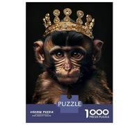 Rompecabezas De 1000 Piezas para Adolescentes Cute Monkey King Rompecabezas para Adultos Juego Práctico Pero Divertido Y Humorístico Regalos para Reducir El Estrés 70x50cm/1000pcs