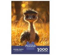 Rompecabezas De 1000 Piezas para Adolescentes Cute Ostrich Chick Rompecabezas para Adultos Juegos Relajantes Análisis Y Lógica para Cumpleaños, Navidad 38x26cm/1000pcs