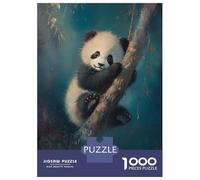 Rompecabezas De 1000 Piezas para Adolescentes Cute Panda Cub Rompecabezas para Adultos Juegos Relajantes Decoración del Hogar Regalos De Cumpleaños Y Únicos 38x26cm/1000pcs