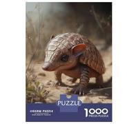Rompecabezas De 1000 Piezas para Adolescentes Cute Pangolin Armadillo Rompecabezas para Adultos Juego Familiar Pero Divertido Y Humorístico Regalos para Reducir El Estrés 52x38cm/1000pcs