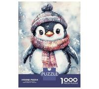 Rompecabezas De 1000 Piezas para Adolescentes Cute Penguin in Snow-1 Rompecabezas para Adolescentes Juguetes Antiestrés Difícil Gran Regalo para Jugar 70x50cm/1000pcs