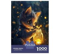 Rompecabezas De 1000 Piezas para Adolescentes Cute Puppy with Fireflies Rompecabezas para Adultos Juguetes Antiestrés Regalos De Desafío Difícil para Amigos Y Familiares 70x50cm/1000pcs