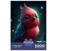 Rompecabezas De 1000 Piezas para Adolescentes Cute Red Bird with Big Eyes Rompecabezas para Adultos Juegos De Relajación Regalos De Cumpleaños para Amigos Y Familiares 70x50cm/1000pcs