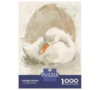 Rompecabezas De 1000 Piezas Para Adolescentes Cute Sleeping Baby Swan Nursery Illustration Rompecabezas Para Adultos Juego Práctico Pero Divertido Y Humorístico Regalos Para Reducir El Estrés 70x50cm/