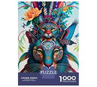 Rompecabezas De 1000 Piezas para Adolescentes Cute Sloth Coffee Morning Rompecabezas para Adultos Juego Práctico Decoración del Hogar Cumpleaños Y Navidad 70x50cm/1000pcs