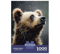Rompecabezas De 1000 Piezas para Adolescentes Cute Wet Bear Rompecabezas para Adultos Juguete Decoración De Pared Decoración Cumpleaños, Navidad 38x26cm/1000pcs