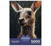 Rompecabezas De 1000 Piezas para Adolescentes Cute Wet Kangaroo Rompecabezas para Adultos Juegos Relajantes Decoración Desafío Educativo 52x38cm/1000pcs