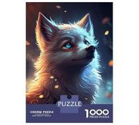 Rompecabezas De 1000 Piezas para Adolescentes Cute Wolf Animal Cartoon Rompecabezas Juguetes DIY Pero Divertidos Y Humorísticos Cumpleaños Y Navidad 52x38cm/1000pcs