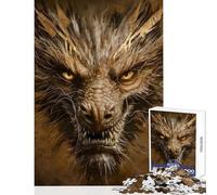 Rompecabezas de 1000 Piezas para Adolescentes Cyber Dragons Fiery Gaze Juguete Educativo Regalo de Amigo Secreto Juego Educativo colección de Artistas Bellas Artes tamaño 50x75cm