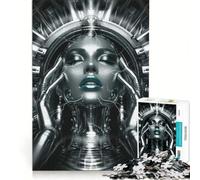 Rompecabezas de 1000 Piezas para Adolescentes: Cyber Neural Queen, Juegos relajantes, Actividades Divertidas para Hacer en casa, cumpleaños y Navidad 38x26cm