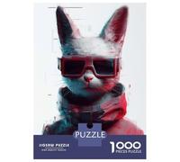 Rompecabezas De 1000 Piezas para Adolescentes Cyberpunk Cat Rompecabezas para Adultos Juguete Decoración De Pared Decoración Difícil Y Desafiante 52x38cm/1000pcs