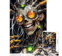 Rompecabezas de 1000 Piezas para Adolescentes Cyberpunk Cyber Psycho Juego Educativo de Corte de precisión Juguetes de decoración para el hogar Regalos para Reducir el estrés (50x75cm)