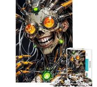 Rompecabezas de 1000 Piezas para Adolescentes Cyberpunk Cyber Psycho Rompecabezas para Adultos Juego práctico Que Mejora la Memoria cumpleaños y Navidad (Tamaño 50x75cm)