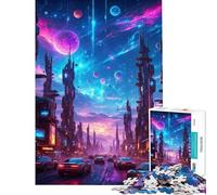 Rompecabezas de 1000 Piezas para Adolescentes Cyberpunk Pillars of Titans desafío Educativo Ideal para Pasar el Tiempo en casa Juegos relajantes para Mayores Juego de Rompecabezas Disponible