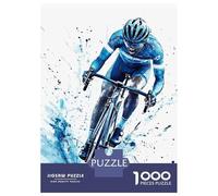 Rompecabezas De 1000 Piezas para Adolescentes Cyclist in Action Rompecabezas Juegos Relajantes Decoración De Pared Regalos para Amigos Y Familiares 52x38cm/1000pcs