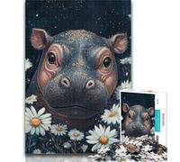 Rompecabezas de 1000 Piezas para Adolescentes Daisy y Hippo, Ideal para interacción Entre Padres e Hijos a Partir de 14 años, 26x38cm