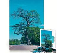 Rompecabezas de 1000 Piezas para Adolescentes Dakit Tree Fine Cut Art Logic Fun Toy Cozy Time Play Christmas Wall Decor (38x52cm)