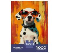 Rompecabezas De 1000 Piezas para Adolescentes Dalmatian in Shades -1 Rompecabezas para Adultos Juegos Familiares Vacaciones En Casa Matar El Tiempo Difícil Y Desafiante 52x38cm/1000pcs