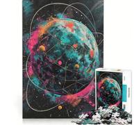 Rompecabezas de 1000 Piezas para Adolescentes: Danza de la Esfera Cósmica, Juegos educativos, interacción Entre Padres e Hijos, 38x52cm