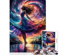 Rompecabezas de 1000 Piezas para Adolescentes Danza del Flujo decoración del hogar Juguetes Grandes Regalos y Juguetes para Juegos educativos Interesante reducción del estrés tamaño 38x26cm