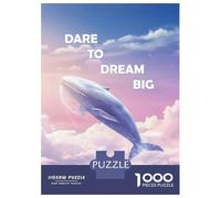 Rompecabezas De 1000 Piezas para Adolescentes Dare To Dream Big Rompecabezas para Adolescentes Juego De Ingenio Mejora La Memoria Diversión En Casa Actividades, 52x38cm/1000pcs