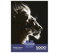 Rompecabezas De 1000 Piezas para Adolescentes Dark Lion Facing Upwards Rompecabezas para Adultos Juegos Familiares Corte De Precisión Regalos Y Cumpleaños Únicos 70x50cm/1000pcs