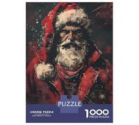 Rompecabezas De 1000 Piezas para Adolescentes Dark Santa Portrait Rompecabezas para Adolescentes Juguetes Antiestrés Difícil Gran Regalo para Jugar 52x38cm/1000pcs