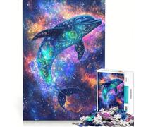 Rompecabezas de 1000 Piezas para Adolescentes: Datos asombrosos sobre los Delfines, Juego práctico, desafío difícil, colección de Artistas, Bellas Artes 38x26cm