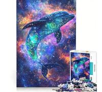 Rompecabezas de 1000 Piezas para Adolescentes: Datos fascinantes sobre los Delfines, Juegos relajantes, un Reto para completar, Que fomenta el Amor Entre Parejas 50x75cm