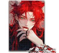 Rompecabezas de 1000 Piezas para Adolescentes, de Anime Wolf Man, difícil y desafiante, con póster a Juego y Hoja de Trivia para Mayores de 14 años, 50x75cm