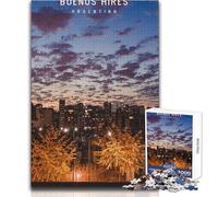 Rompecabezas de 1000 Piezas para Adolescentes de Buenos Aires, Juego único, desafío difícil, Regalo para cumpleaños, tamaño 38x52cm