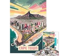 Rompecabezas de 1000 Piezas para Adolescentes de Ciudad del Cabo Ideal para Juegos educativos desafíos Juguetes relajantes Alivio del estrés y como Regalo artístico (tamaño 38x26cm)