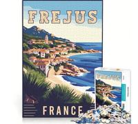 Rompecabezas de 1000 Piezas para Adolescentes de Fréjus, Francia, Juego Educativo, Actividades Divertidas para Hacer en casa, fortalece el Amor Entre Parejas 38x52cm