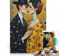Rompecabezas de 1000 Piezas para Adolescentes, de Gustav Klimt y Tim Burton, Juego Educativo, Ideal para Reducir el estrés, cumpleaños 38x26cm