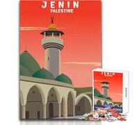 Rompecabezas de 1000 Piezas para Adolescentes de Jenin, Palestina Arte Moderno Juego único, Divertido y Divertido Obra de Arte Tamaño de Regalo: 50x75cm