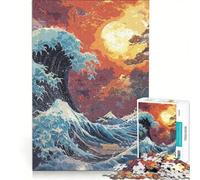 Rompecabezas de 1000 Piezas para Adolescentes de Katsushika Hokusai, Juegos relajantes, desafío difícil, colección de Artistas, Bellas Artes 50x75cm