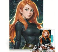 Rompecabezas de 1000 Piezas para Adolescentes de Kim Possible, Juegos Divertidos, Entrena tu Cerebro y Tus Manos, Juego de desafío único 50x75cm