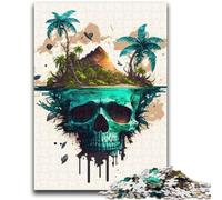 Rompecabezas de 1000 Piezas para Adolescentes de la Isla Calavera, Apto para Mayores de 14 años, Juego Intelectual, Juego Educativo para cumpleaños y Navidad, 50x75cm