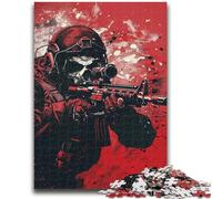 Rompecabezas de 1000 Piezas para Adolescentes, de Las Fuerzas Especiales, para Adultos, Juegos educativos, decoración de Pared, cumpleaños y Navidad (50x75cm)